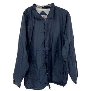 California Outerwear Blue Button Up Bomber Jacket | Size M